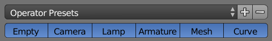 Operator Preset settings in Better Collada exporter