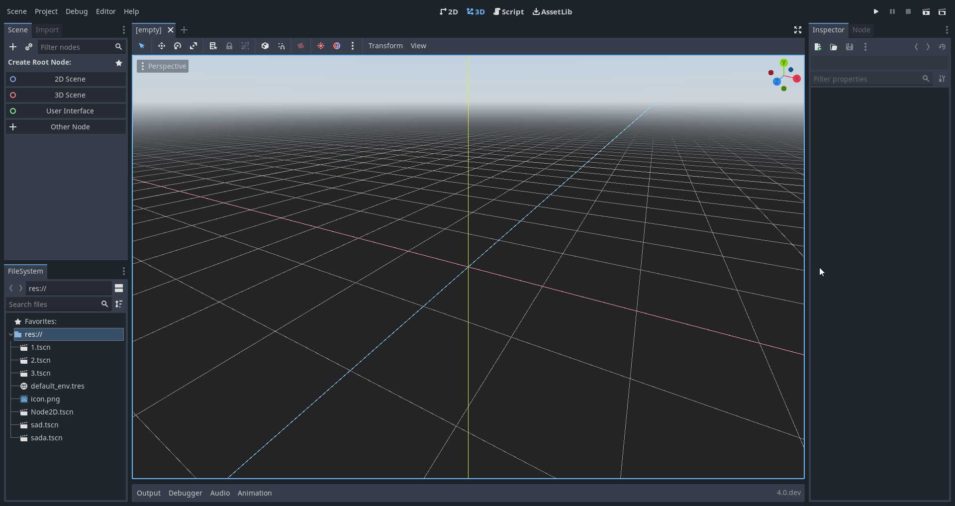 Demonstration of the command palette