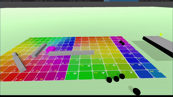 Final demonstration with collision avoidance from moving obstacles