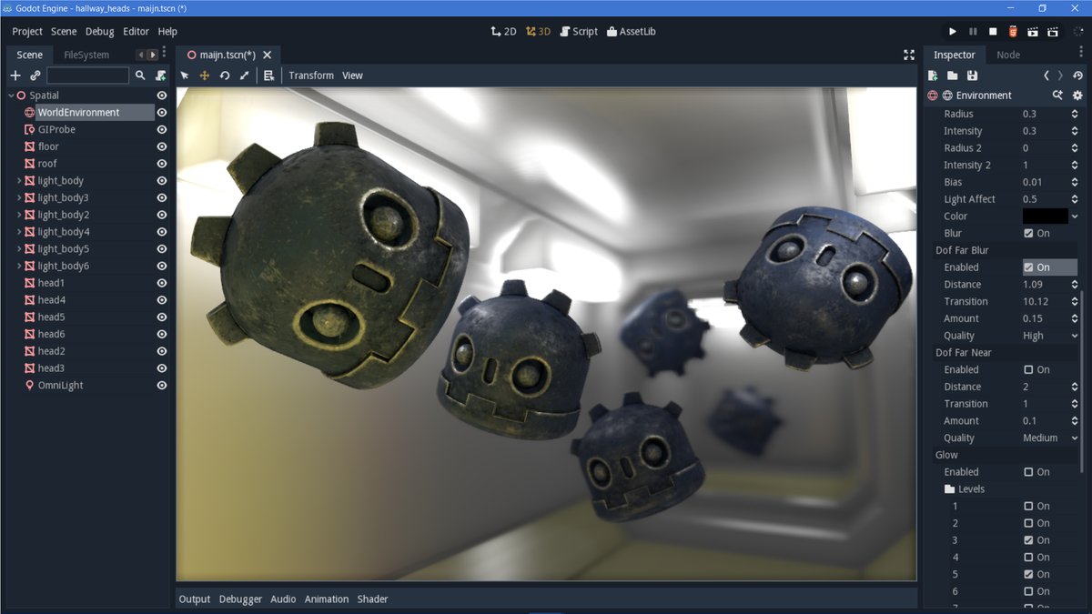 Screenshot of Godot 3.0