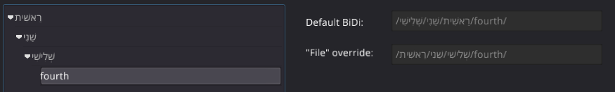 File paths with BiDi override