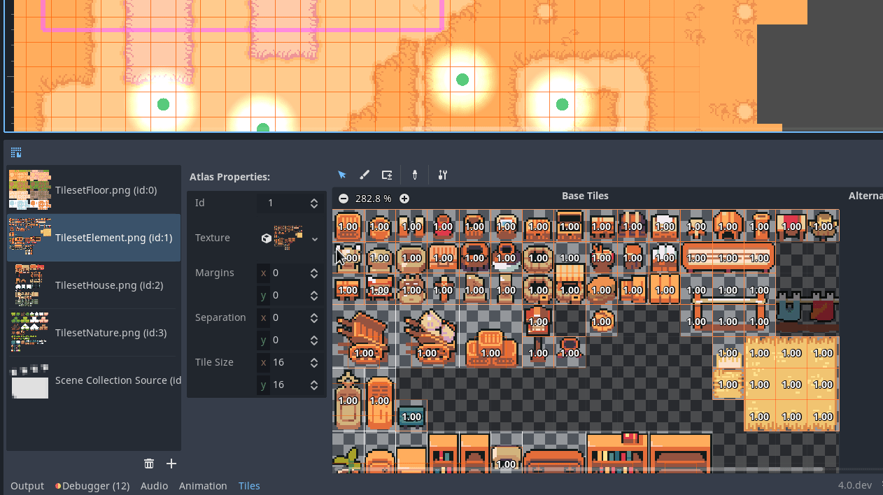 Multiple tiles editing