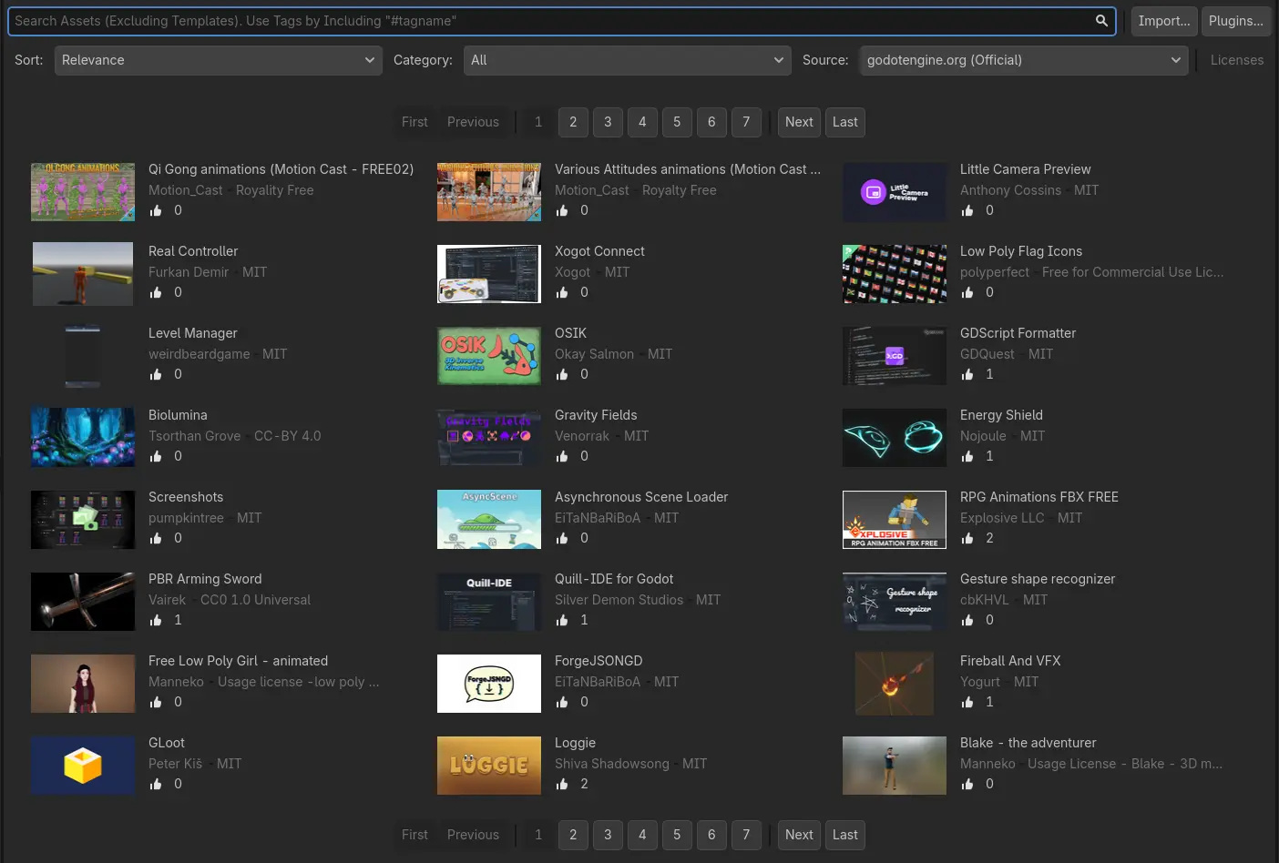 Showcase of the polished asset item display