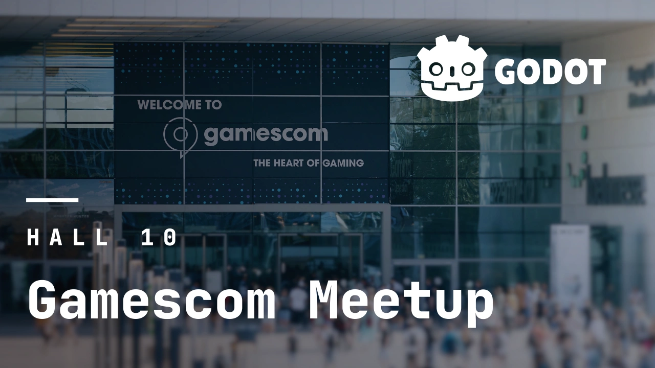 Godot Meetup @ gamescom 2025 event banner